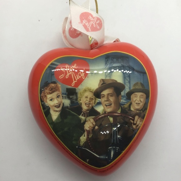 I love Lucy Heart Ornament 2006 CBS California Here We Come Desi Fred Ethel NIB - Picture 4 of 7